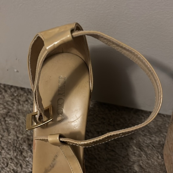 Jimmy Choo Patent Leather Wedge sandal - Picture 8 of 12